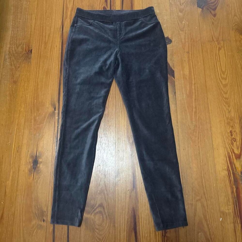 Black velvet pants